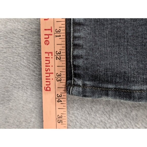 American Eagle Jeans Mens Size 32x34 Blue Original Straight Faded Whiskers Y2K - Picture 6 of 14